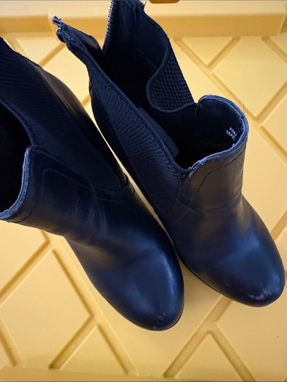 Steve Madden Black Platform Chelsea Ankle Boots